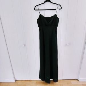 Michelangelo black formal dress draped